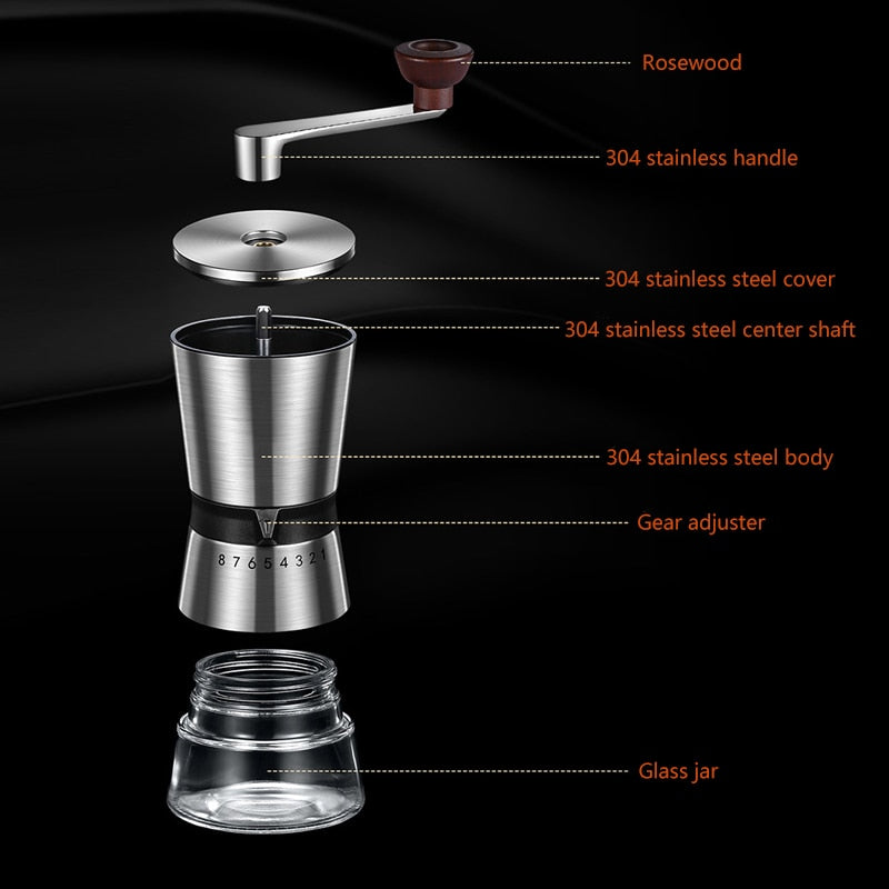 Coffee Mill Grinder Manual Coffee Grinder With Adjustable Gear